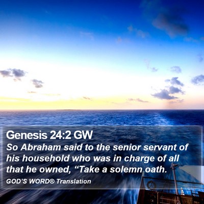 Genesis 24:2 GW Bible Verse Image