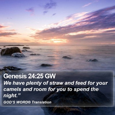 Genesis 24:25 GW Bible Verse Image
