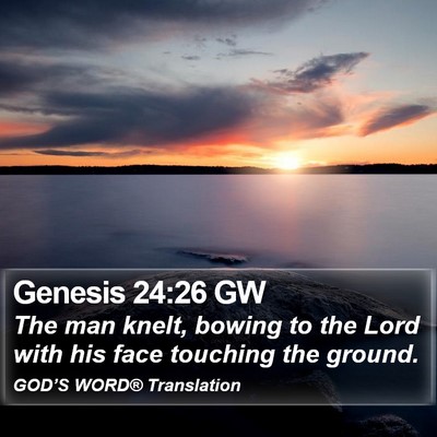 Genesis 24:26 GW Bible Verse Image