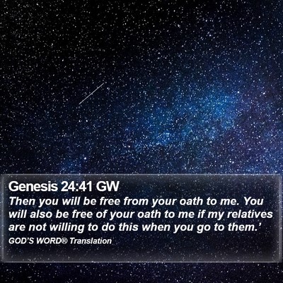 Genesis 24:41 GW Bible Verse Image