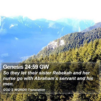 Genesis 24:59 GW Bible Verse Image