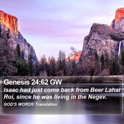 Genesis 24:62 GW Bible Verse Image