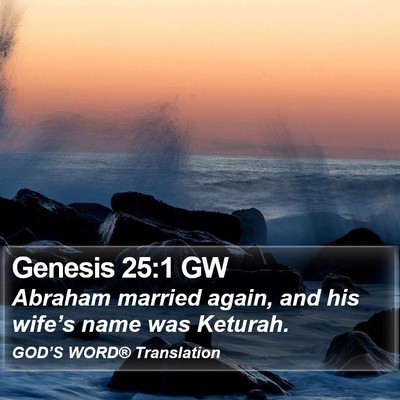 Genesis 25:1 GW Bible Verse Image
