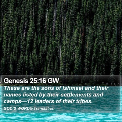 Genesis 25:16 GW Bible Verse Image