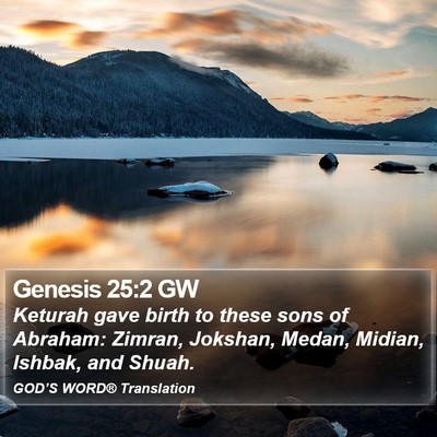Genesis 25:2 GW Bible Verse Image