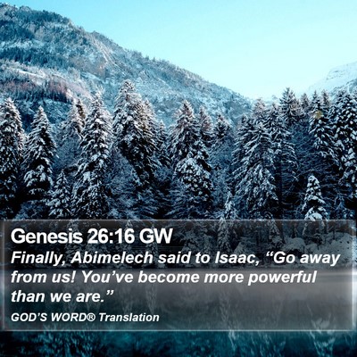 Genesis 26:16 GW Bible Verse Image