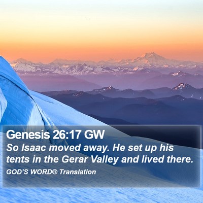 Genesis 26:17 GW Bible Verse Image