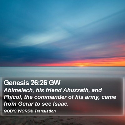 Genesis 26:26 GW Bible Verse Image