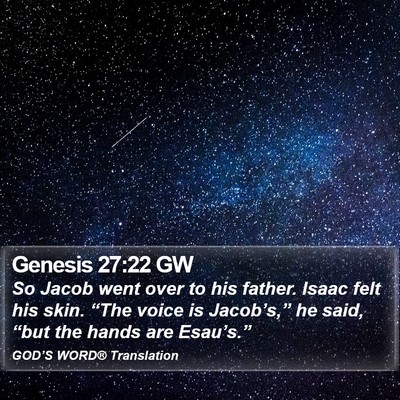 Genesis 27:22 GW Bible Verse Image