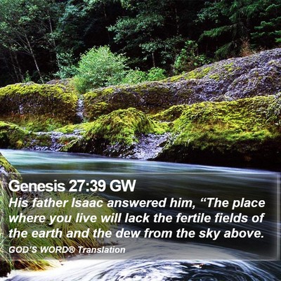 Genesis 27:39 GW Bible Verse Image