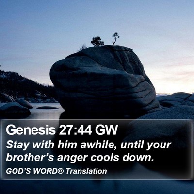 Genesis 27:44 GW Bible Verse Image