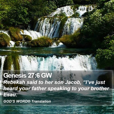 Genesis 27:6 GW Bible Verse Image