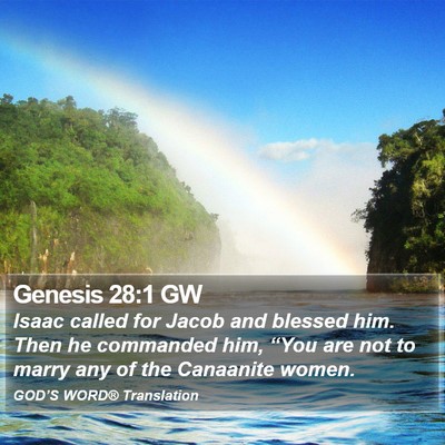 Genesis 28:1 GW Bible Verse Image