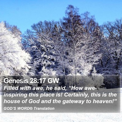 Genesis 28:17 GW Bible Verse Image