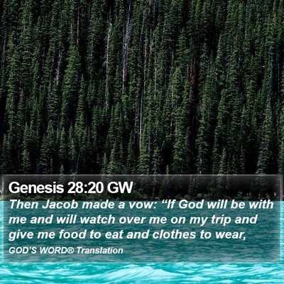 Genesis 28:20 GW Bible Verse Image