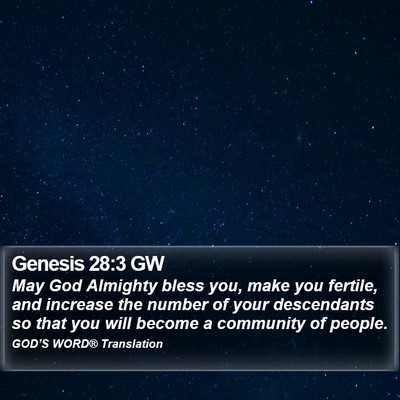 Genesis 28:3 GW Bible Verse Image