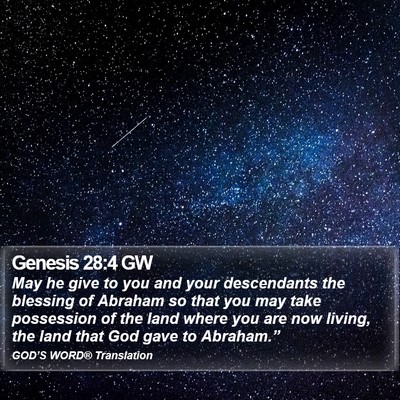 Genesis 28:4 GW Bible Verse Image