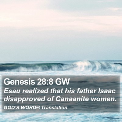 Genesis 28:8 GW Bible Verse Image
