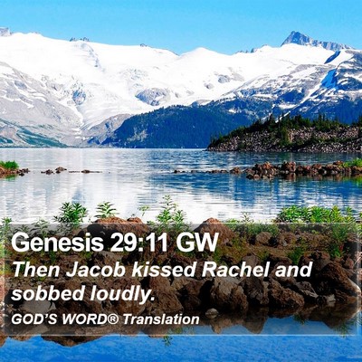 Genesis 29:11 GW Bible Verse Image