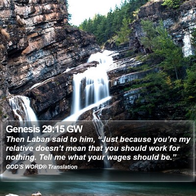 Genesis 29:15 GW Bible Verse Image