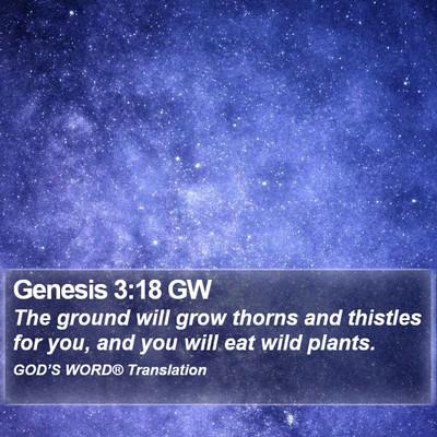 Genesis 3:18 GW Bible Verse Image