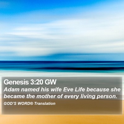 Genesis 3:20 GW Bible Verse Image