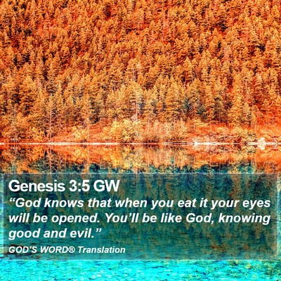 Genesis 3:5 GW Bible Verse Image