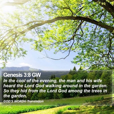 Genesis 3:8 GW Bible Verse Image