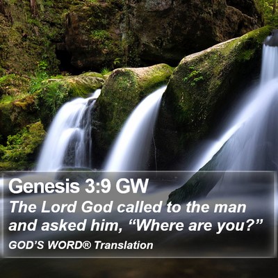 Genesis 3:9 GW Bible Verse Image