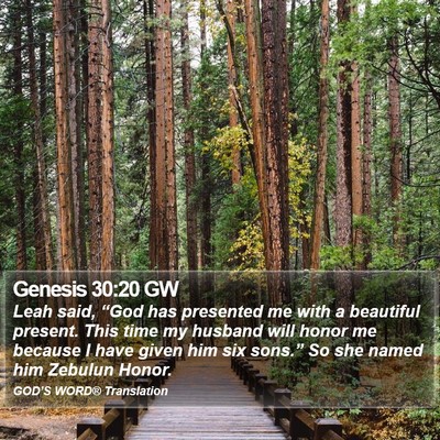 Genesis 30:20 GW Bible Verse Image