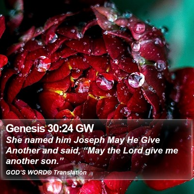 Genesis 30:24 GW Bible Verse Image