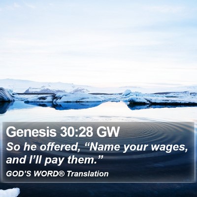 Genesis 30:28 GW Bible Verse Image