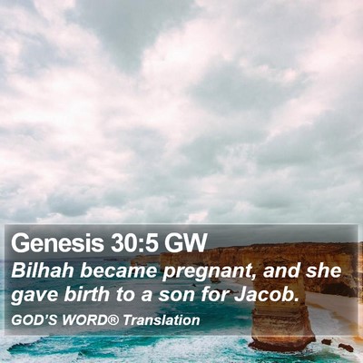 Genesis 30:5 GW Bible Verse Image