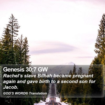 Genesis 30:7 GW Bible Verse Image