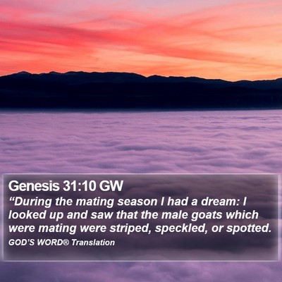 Genesis 31:10 GW Bible Verse Image
