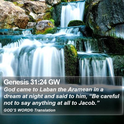 Genesis 31:24 GW Bible Verse Image