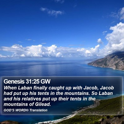 Genesis 31:25 GW Bible Verse Image