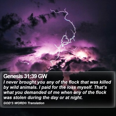 Genesis 31:39 GW Bible Verse Image