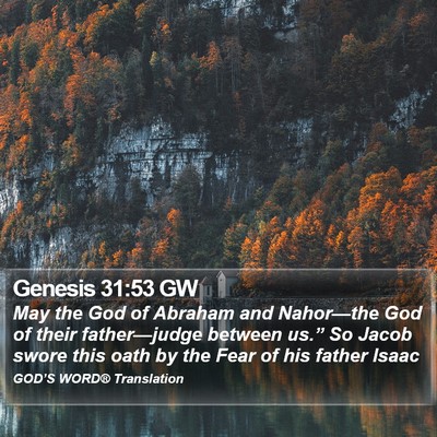 Genesis 31:53 GW Bible Verse Image