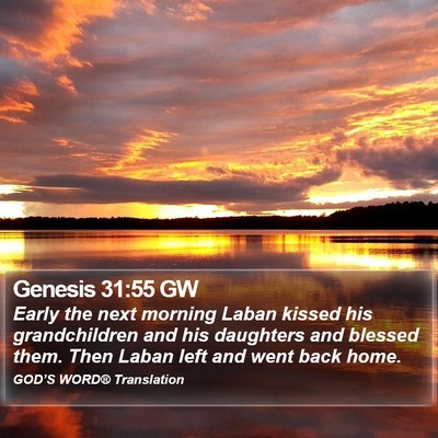 Genesis 31:55 GW Bible Verse Image