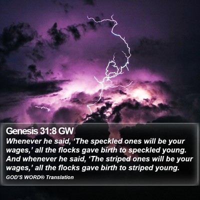 Genesis 31:8 GW Bible Verse Image