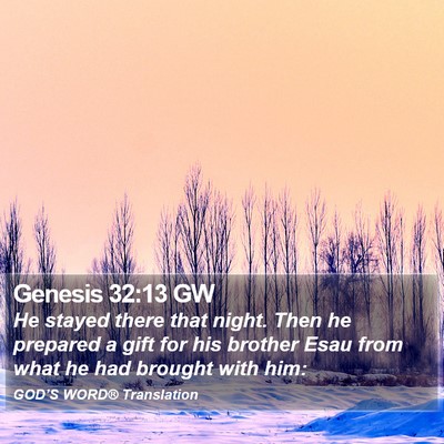 Genesis 32:13 GW Bible Verse Image