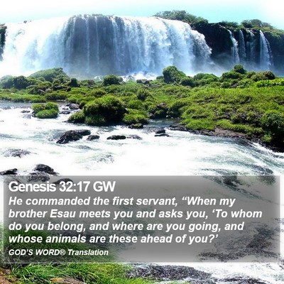 Genesis 32:17 GW Bible Verse Image