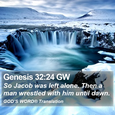 Genesis 32:24 GW Bible Verse Image