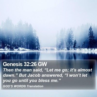 Genesis 32:26 GW Bible Verse Image