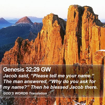 Genesis 32:29 GW Bible Verse Image