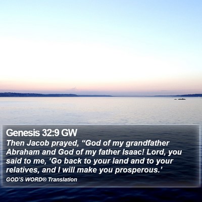 Genesis 32:9 GW Bible Verse Image
