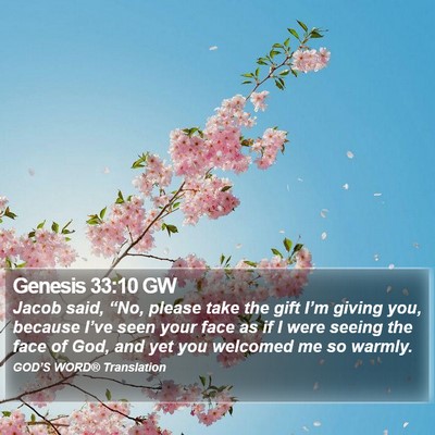 Genesis 33:10 GW Bible Verse Image