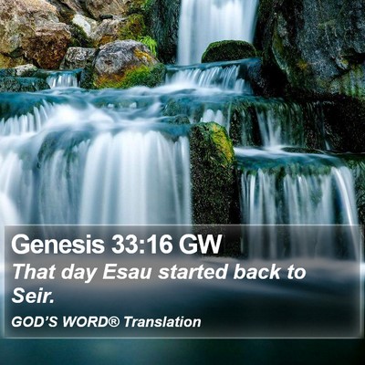Genesis 33:16 GW Bible Verse Image
