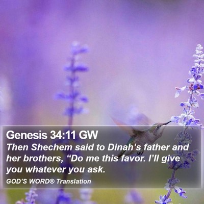 Genesis 34:11 GW Bible Verse Image